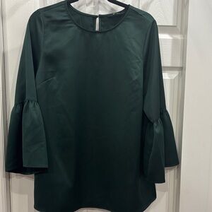 Du Jour Forest Green Top